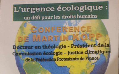 Conférence à Niort sur l’urgence écologique