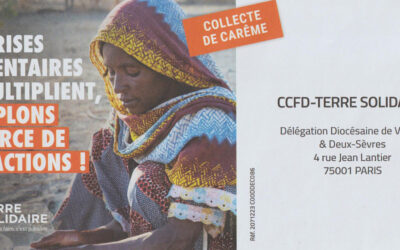 Collecte de carême du CCFD-Terre Solidaire